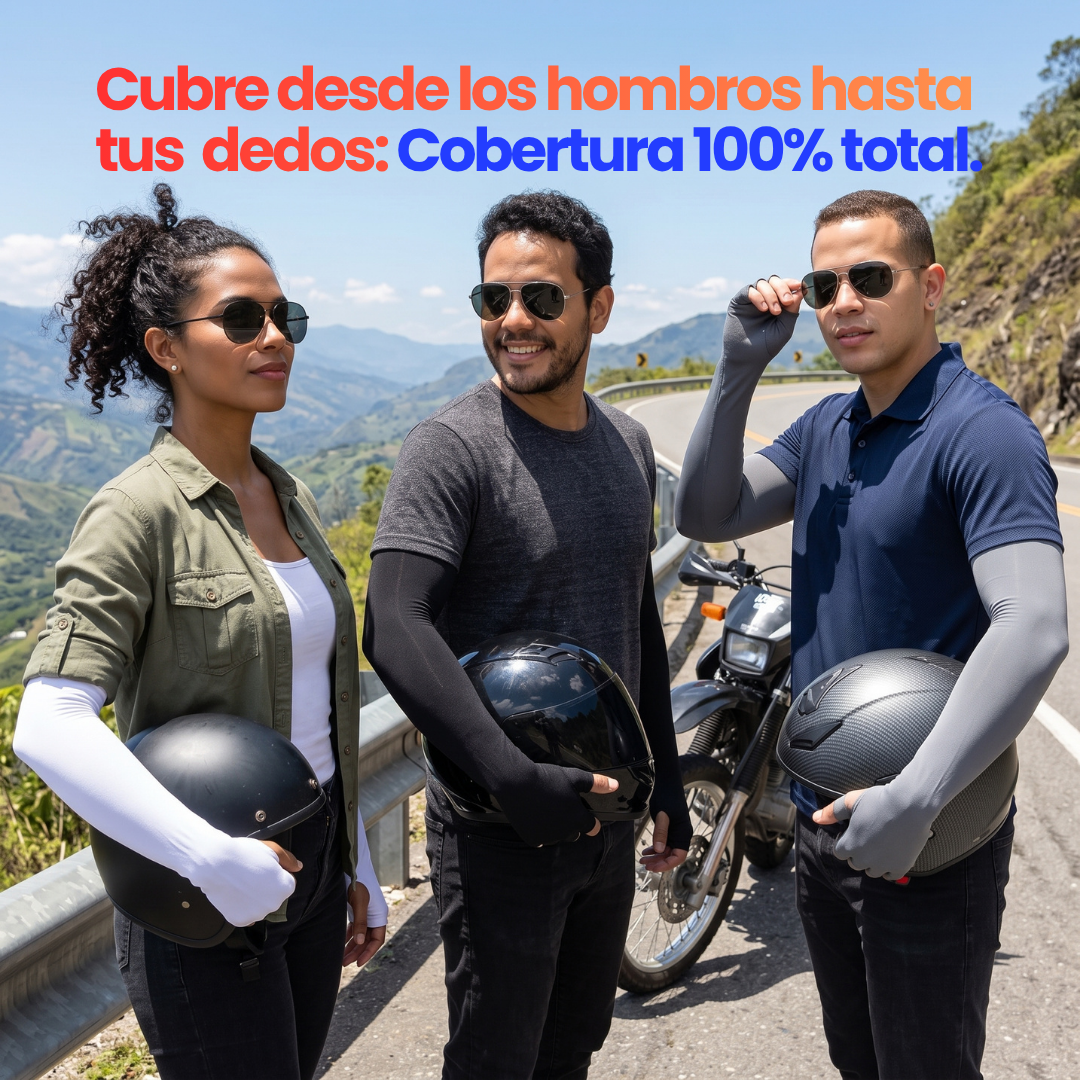 x3 Pares - Mangas Solares Protección UV ☀️🌡️