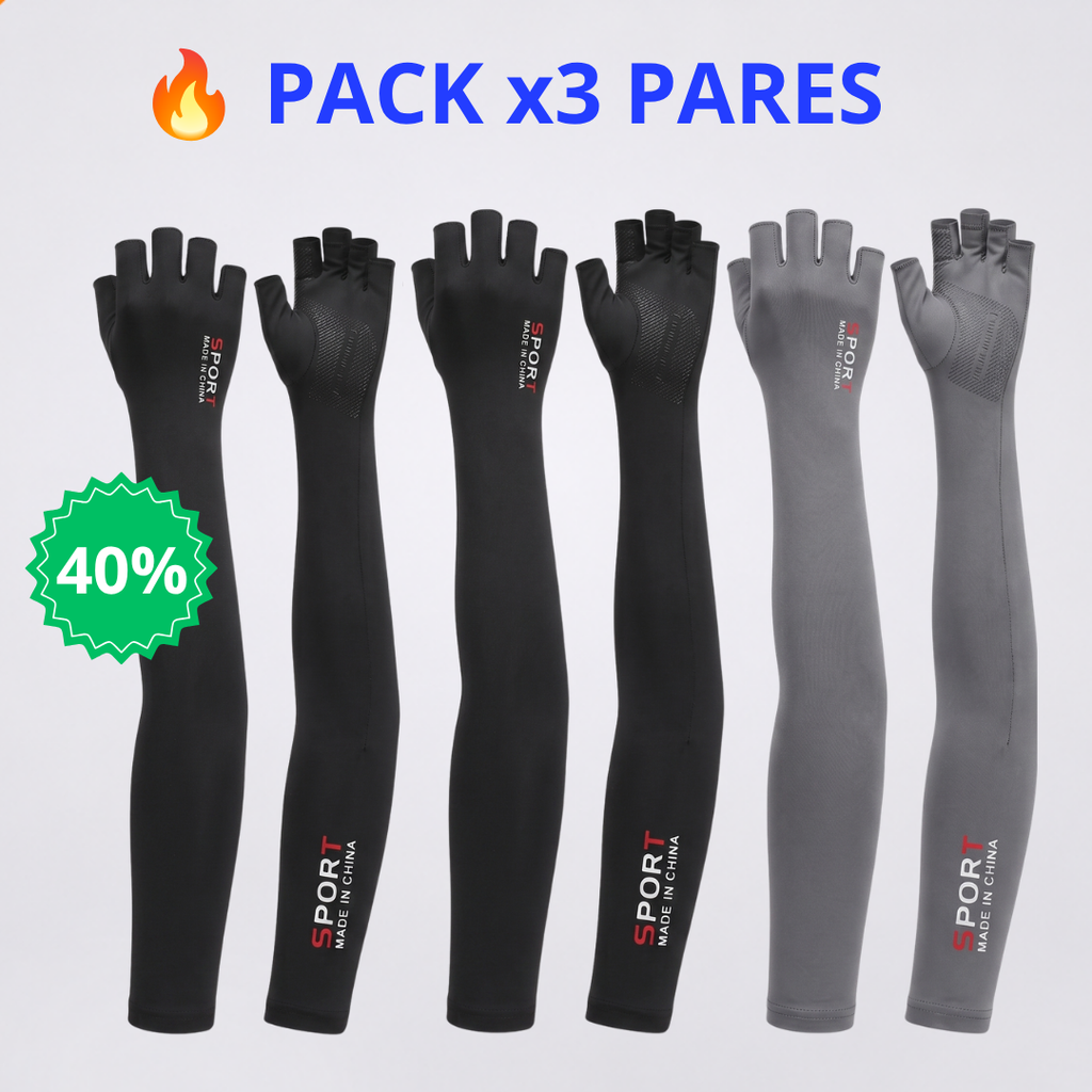 x3 Pares - Mangas Solares Protección UV ☀️🌡️