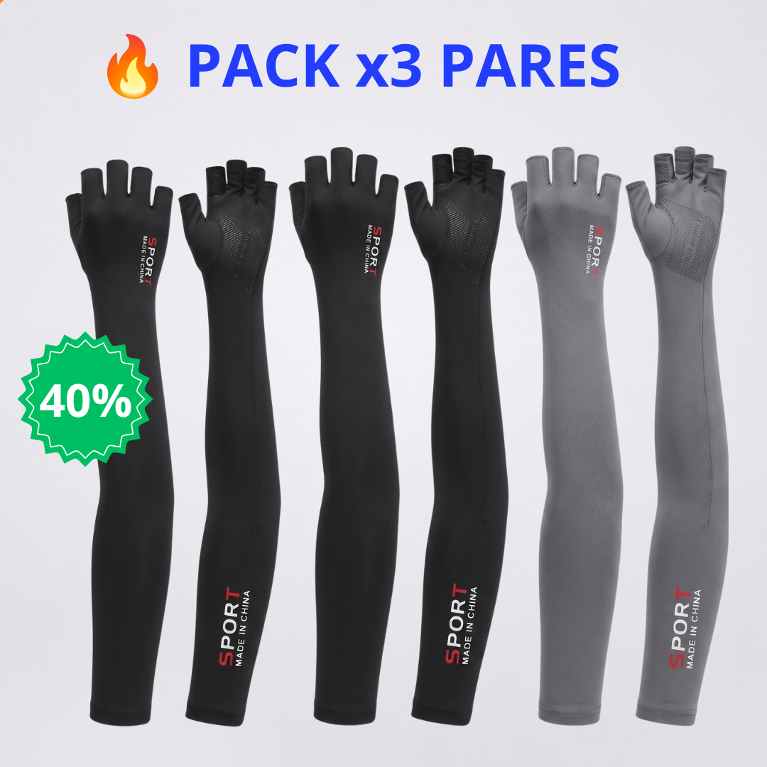 x3 Pares - Mangas Solares Protección UV ☀️🌡️