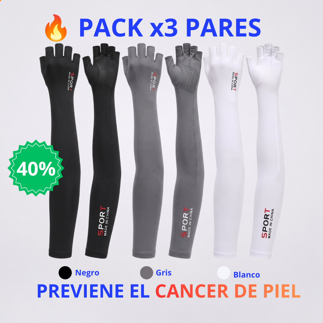 x3 Pares - Mangas Solares Protección UV ☀️🌡️