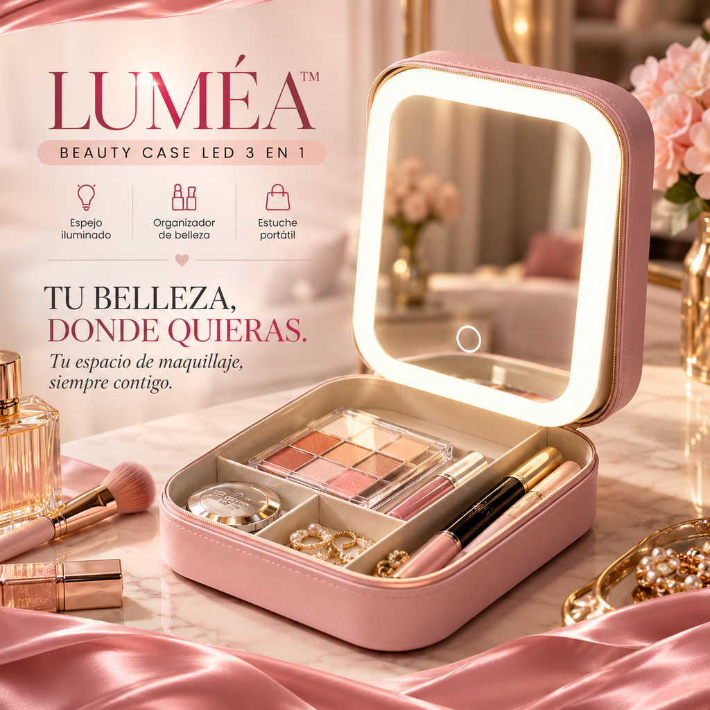 LUMÉA™ | Espejo LED con Organizador