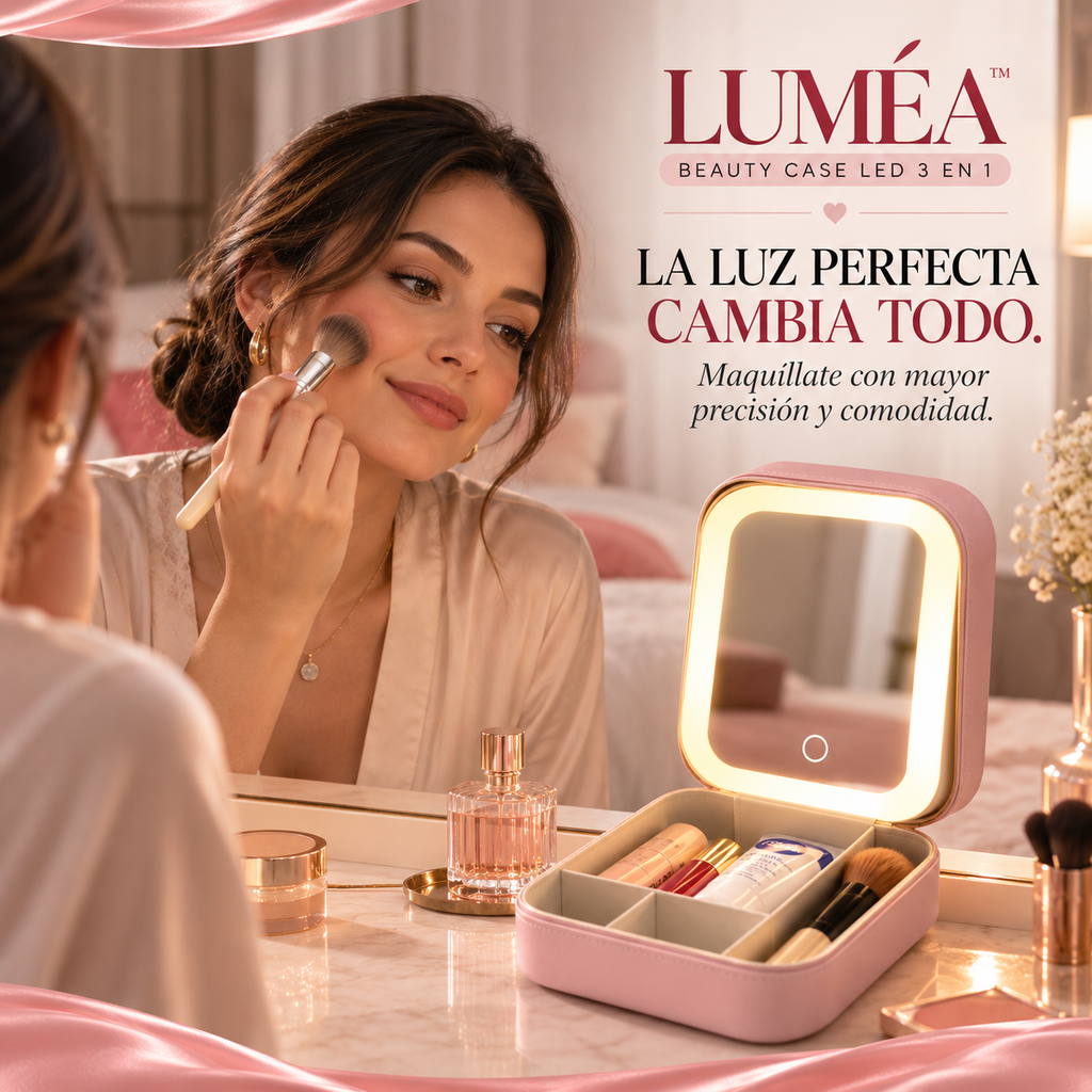LUMÉA™ | Espejo LED con Organizador